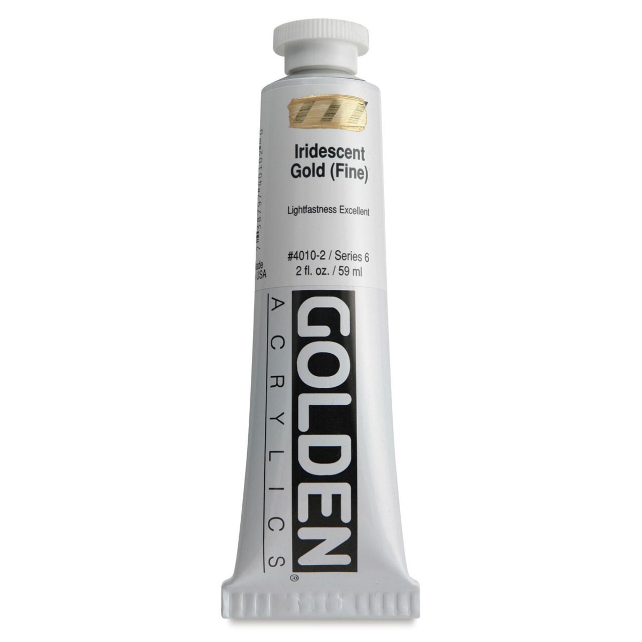 Golden Heavy Body Artist Acrylics - Iridescent Gold Deep (Fine), 32 oz Jar